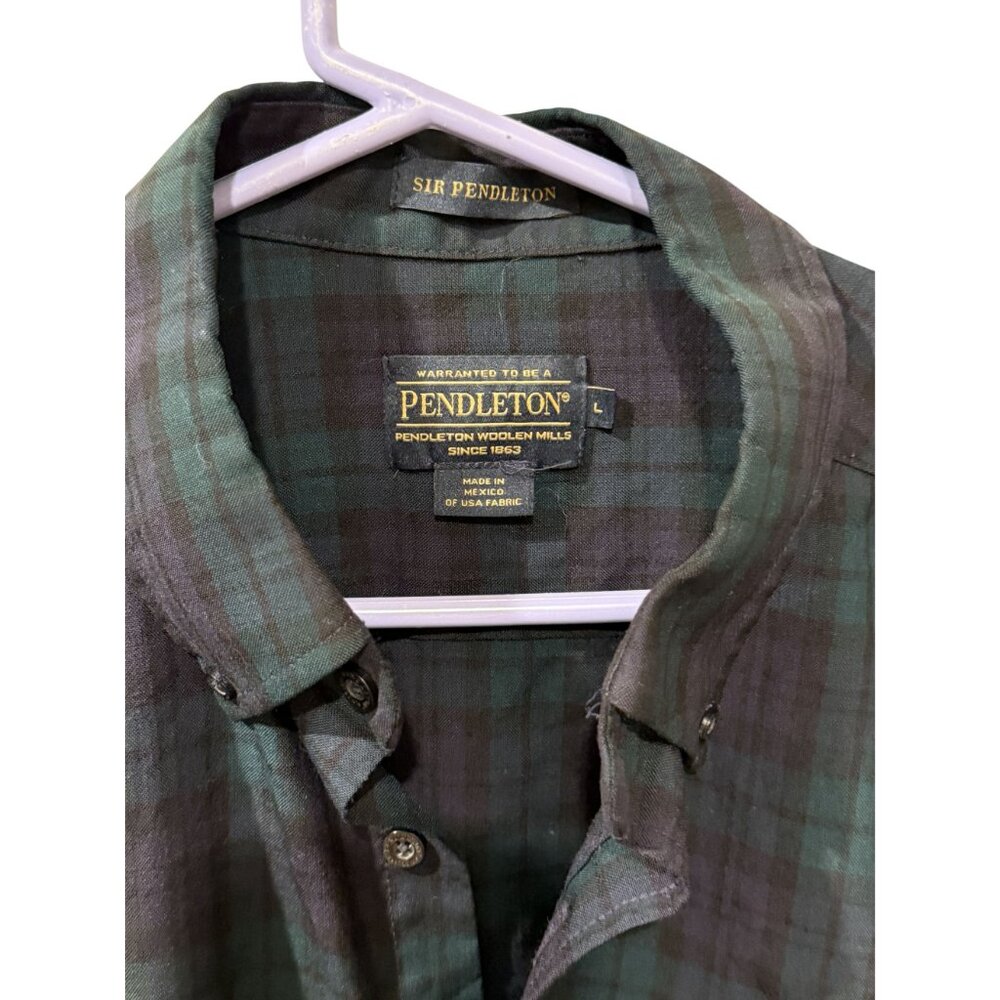 Pendleton Classic Plaid Button Down Flannel Shirt… - image 2